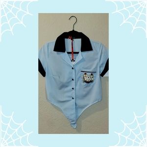 Hell Bunny Derby Doll Front Tie Shirt